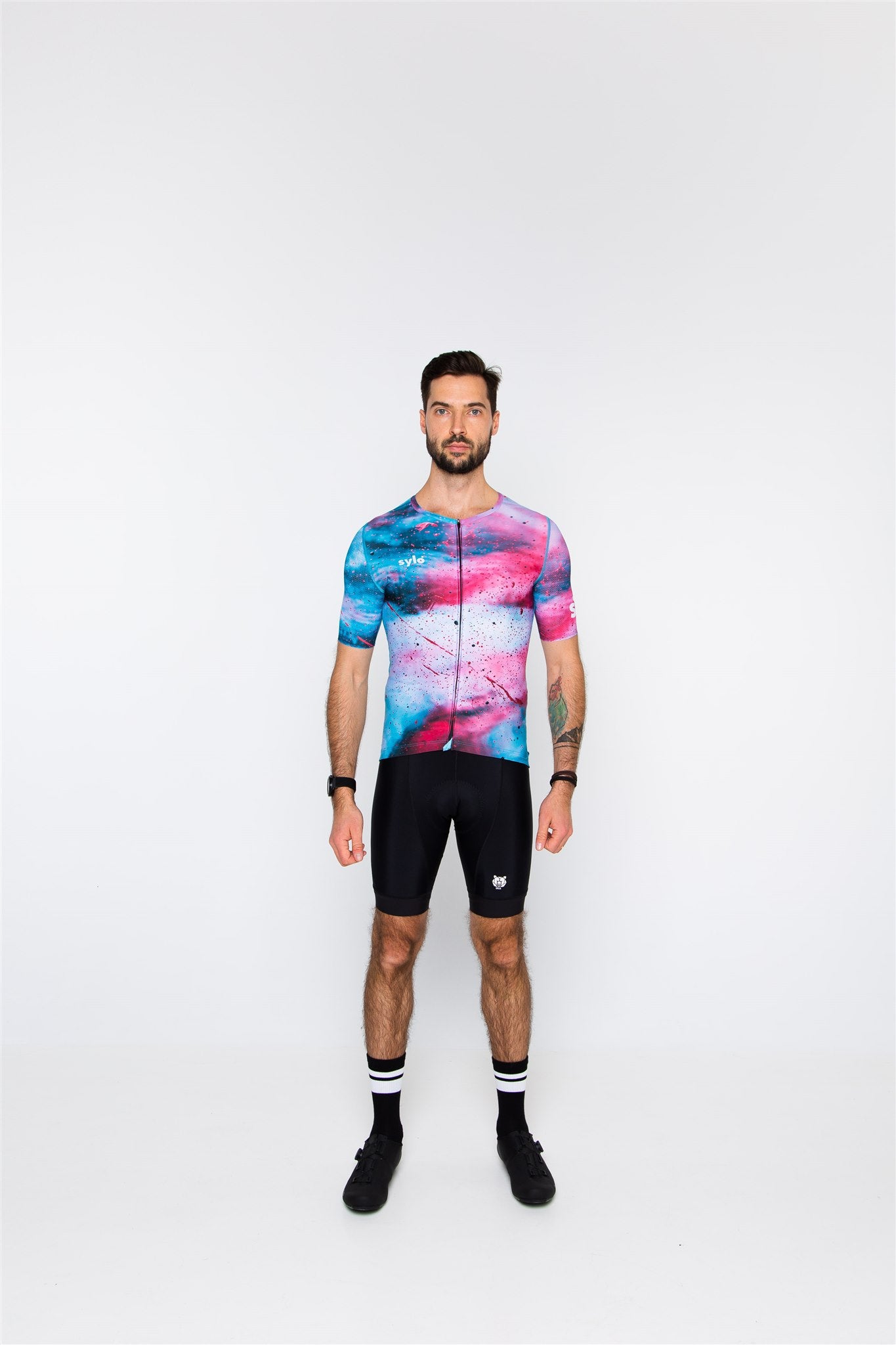 Pink Paint Pro Cycling Jersey